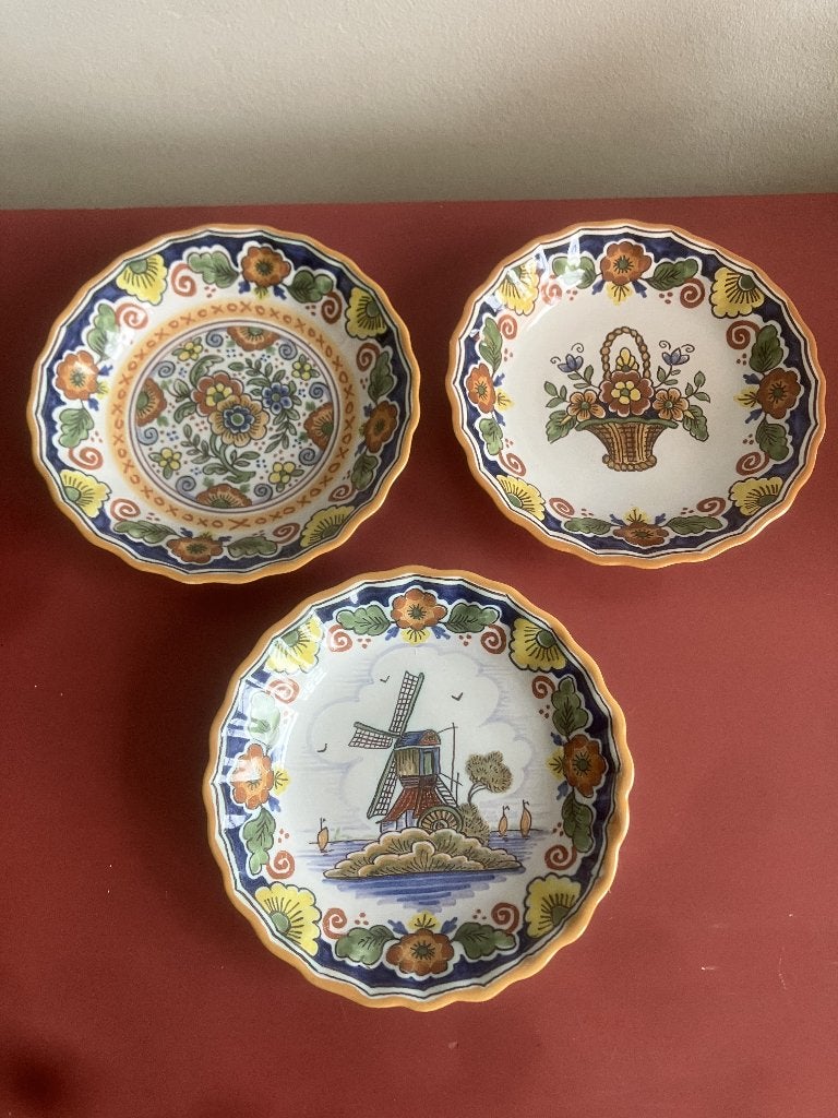 Set van 3 Friese wandbordjes – Handwerk Altena Workum, Ophalen of Verzenden