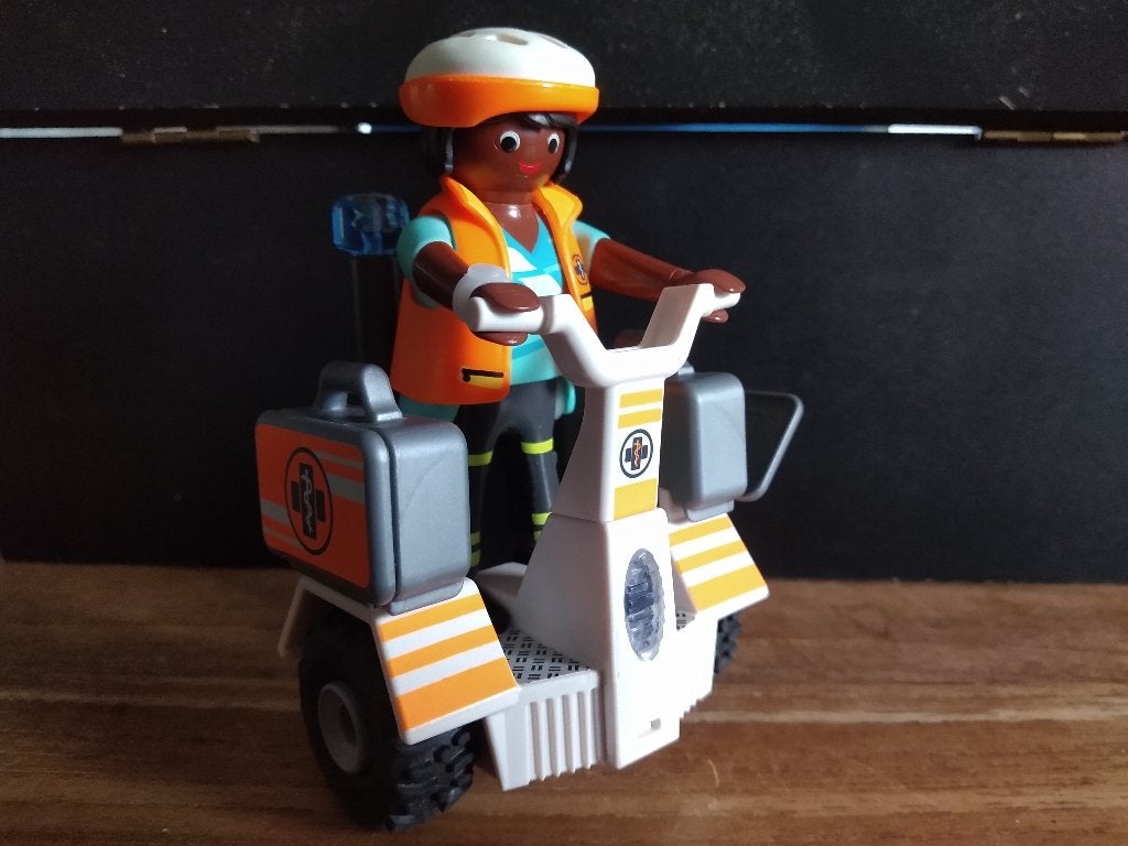 Playmobil 70052 Eerste hulp balans racer, Gebruikt, Complete set, Ophalen of Verzenden, Figuren
