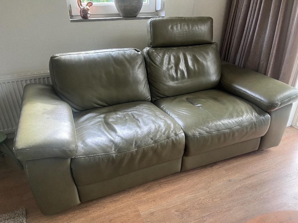 Zgan, 2 zit bankstel met 1 kant relax functie, Ophalen, 150 tot 200 cm, Tweepersoons, Zo goed als nieuw