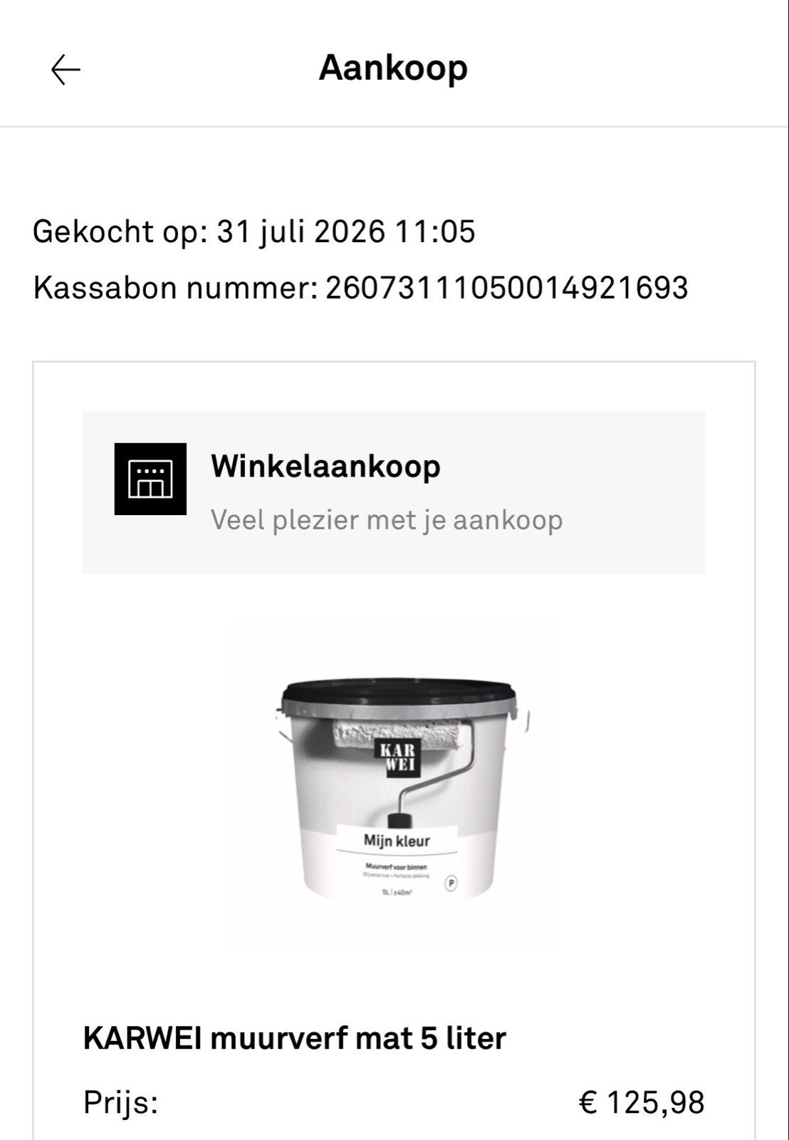 KARWEI muurverf mat 5 liter - Nieuw, Doe-het-zelf en Verbouw, Ophalen, 5 tot 10 liter, Nieuw, Verf
