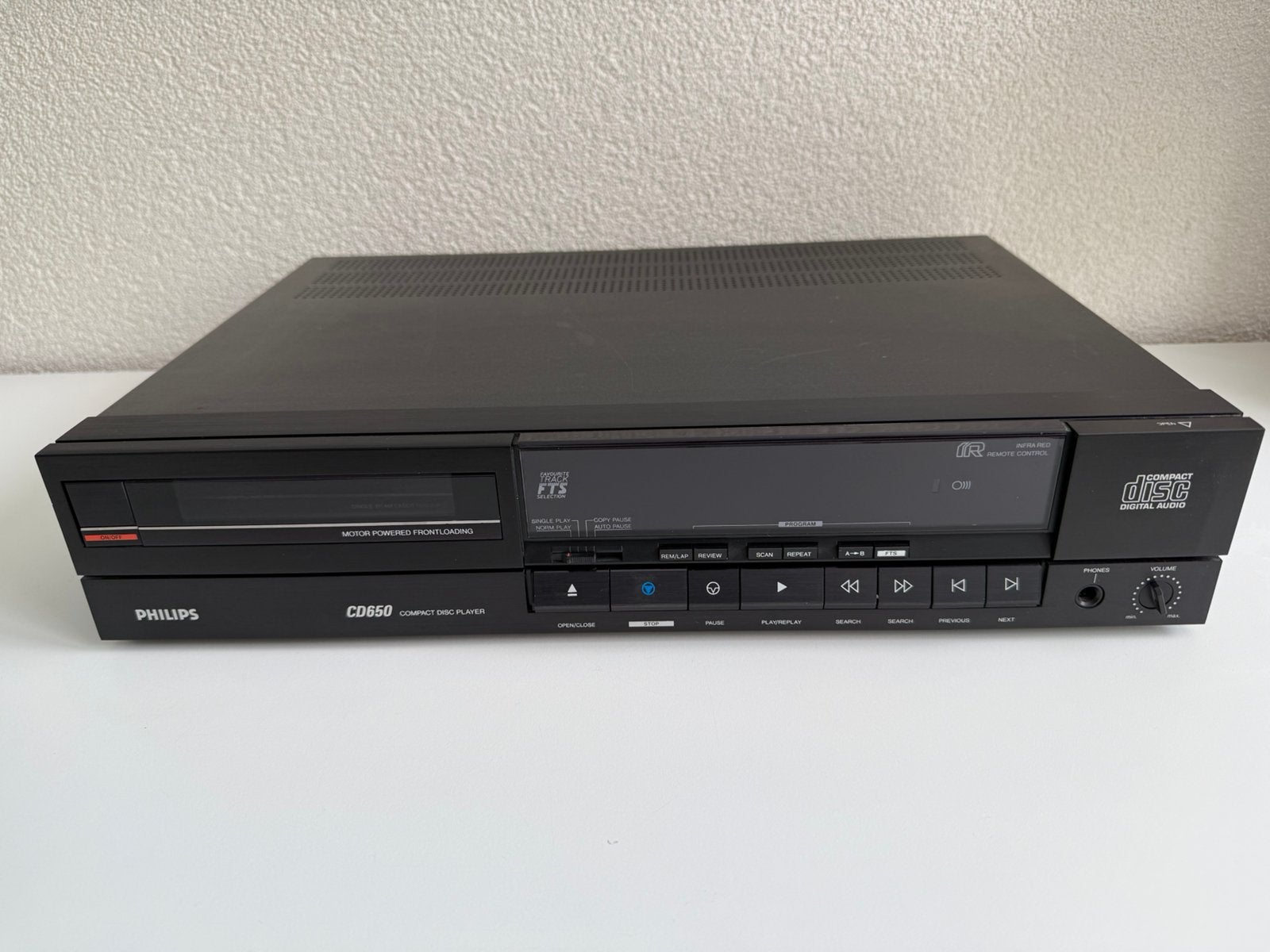 Vintage Philips CD650 compact disc (CD) speler, Ophalen of Verzenden, Gebruikt, Philips