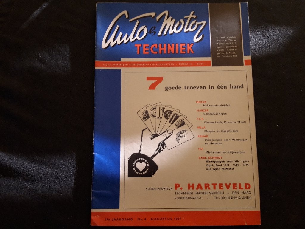 Auto en Motor Techniek 8 '67 - o.a. DAF Bus SB Isuzu Jalta, Algemeen, Ophalen of Verzenden, Zo goed als nieuw, DAF Bus
