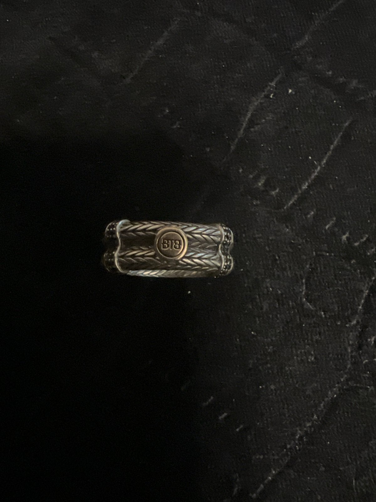 Buddha to buddha zilveren ring met 14k goud, maat 17, Sieraden, Tassen en Uiterlijk, Ringen, Gebruikt, Ophalen of Verzenden, 17 tot 18