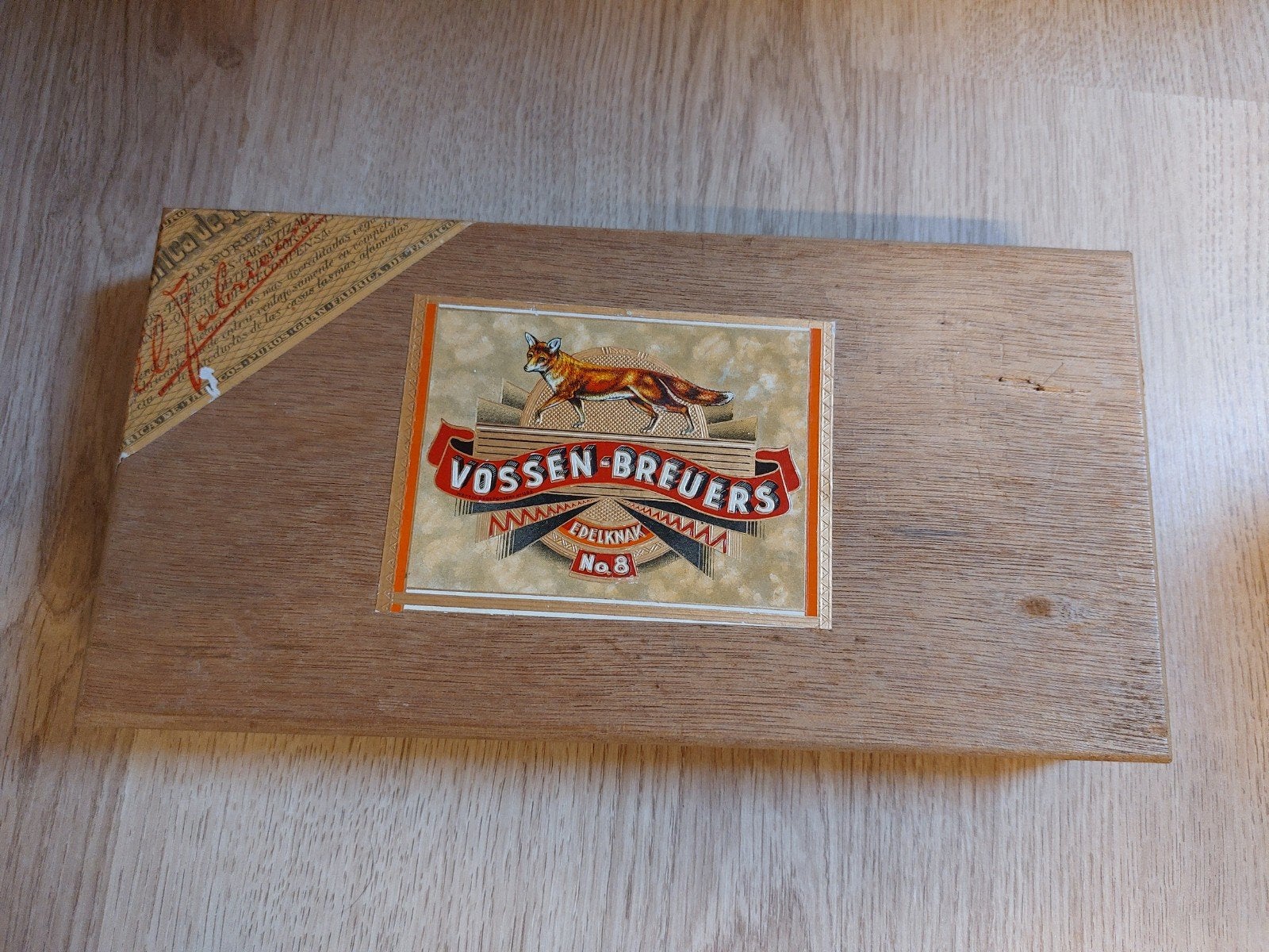Vossen breuers sigarendoos (leeg), Ophalen of Verzenden