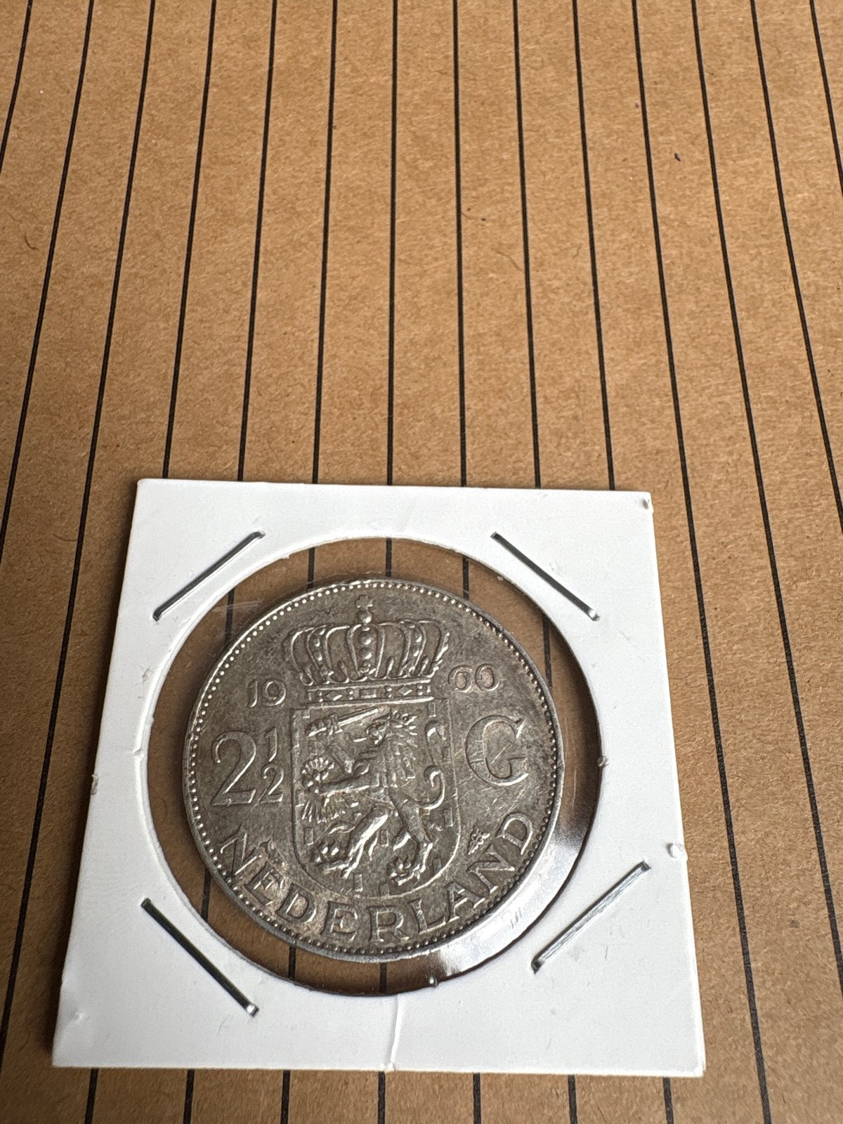 Zilveren 2½ Gulden Koningin Juliana 1960, Postzegels en Munten, Munten | Nederland, Koningin Juliana, Verzenden, Zilver, Losse munt