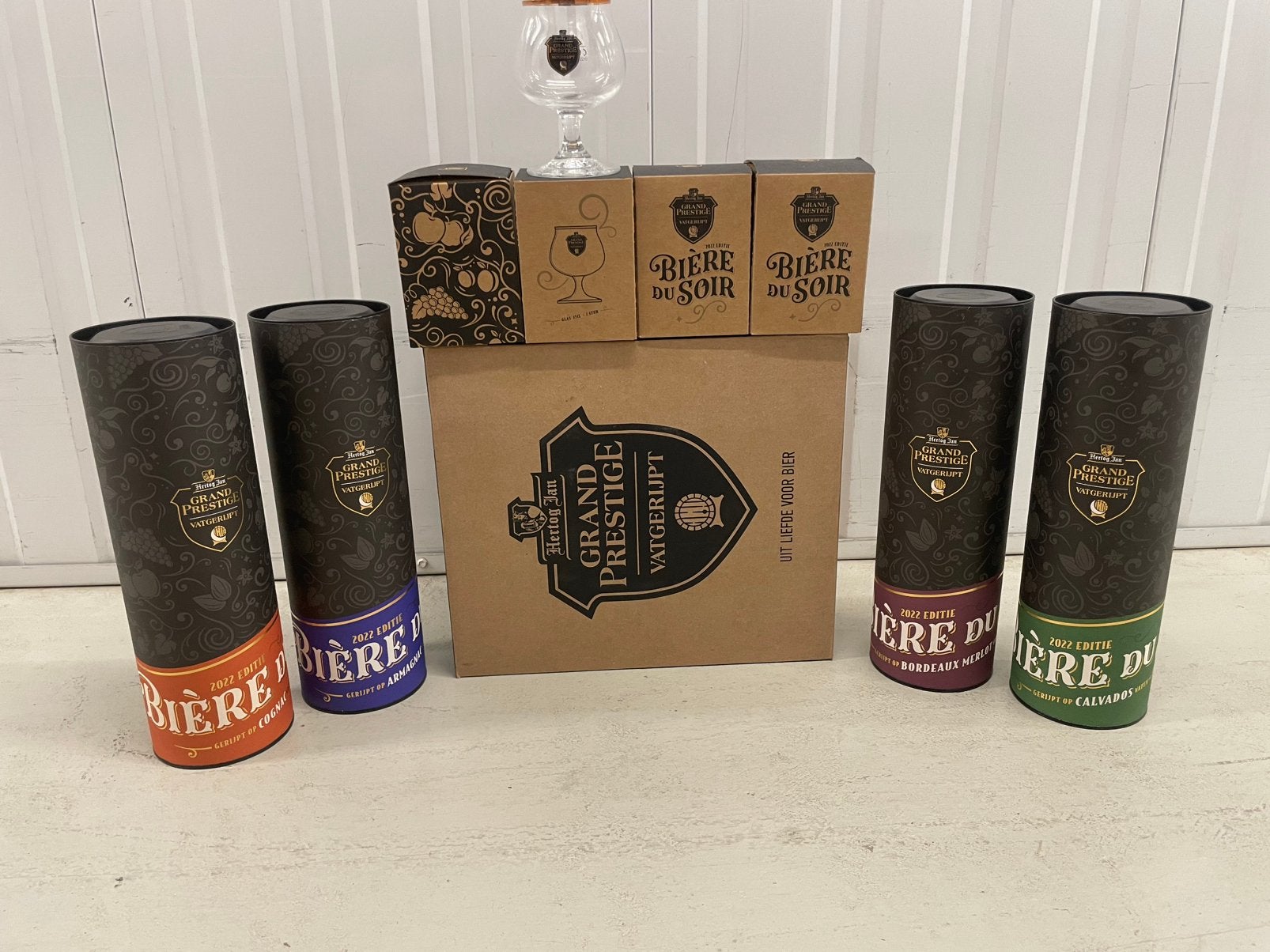 Hertog Jan vatgerijpt 2022 complete set, Verzamelen, Biermerken, Ophalen, Nieuw, Overige typen, Hertog Jan
