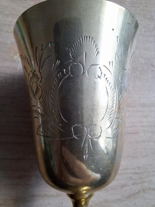 Messing bokaal h, Ophalen of Verzenden