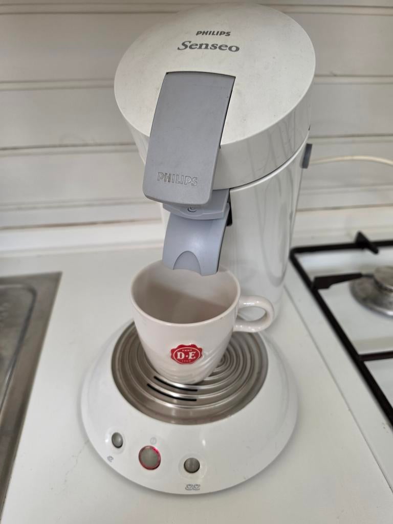 Senseo koffiezetapparaat met extra pad- en theehouders, Koffiepads en cups, Gebruikt, Koffiemachine, Ophalen of Verzenden