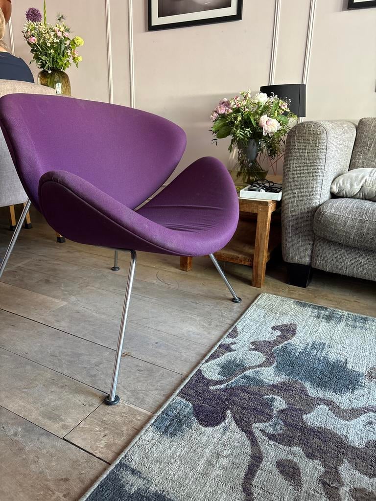 Artifort Orange Slice Fauteuil - Paars Design Stoel, Huis en Inrichting, Stoelen, Ophalen of Verzenden, Zo goed als nieuw