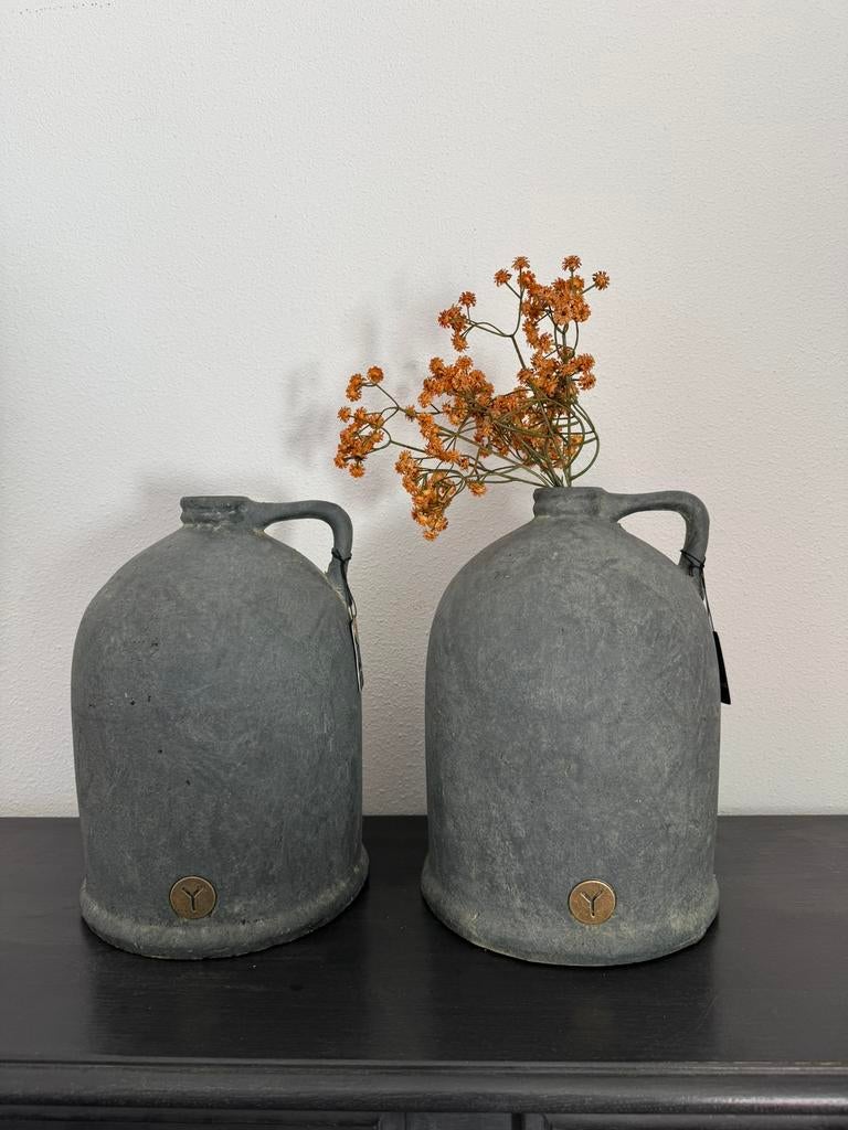 2 stuks BRYNXZ Jar Boost One Ear Majestic Vintage, Blauw, Aardewerk of Porselein, Nieuw, Ophalen of Verzenden