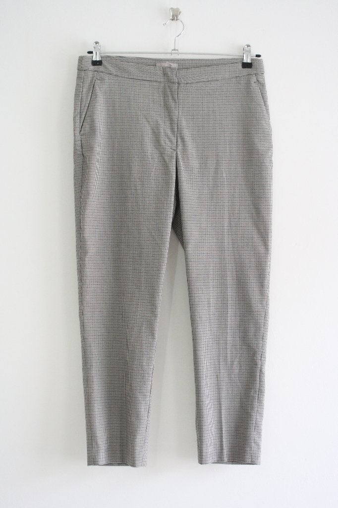 Grijs-zwart geruite enkel broek maat 42 van H&M, Kleding | Dames, H&M, Zwart, Maat 42/44 (L), Ophalen of Verzenden