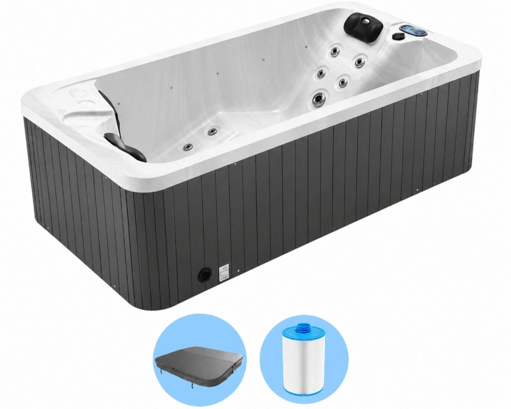 W’eau Iseo & Hudson Spa – 2 of 3 Persoons – Luxe Vaste Spa, Ophalen of Verzenden, Nieuw, Trap, Vast