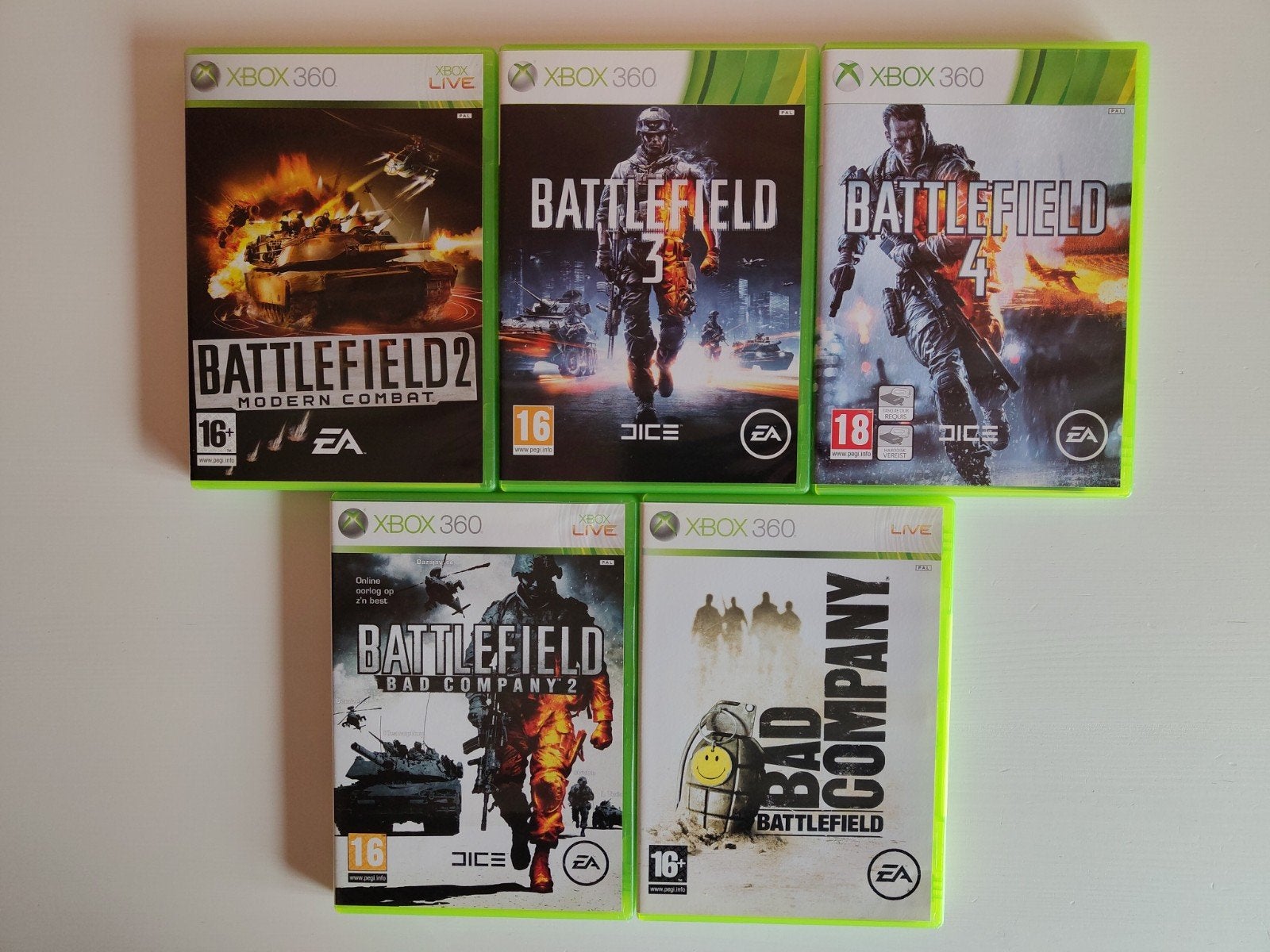 Battlefield Bundle Pack - Xbox 360 - CIB, Spelcomputers en Games, Gebruikt, Vanaf 18 jaar, Shooter, 1 speler