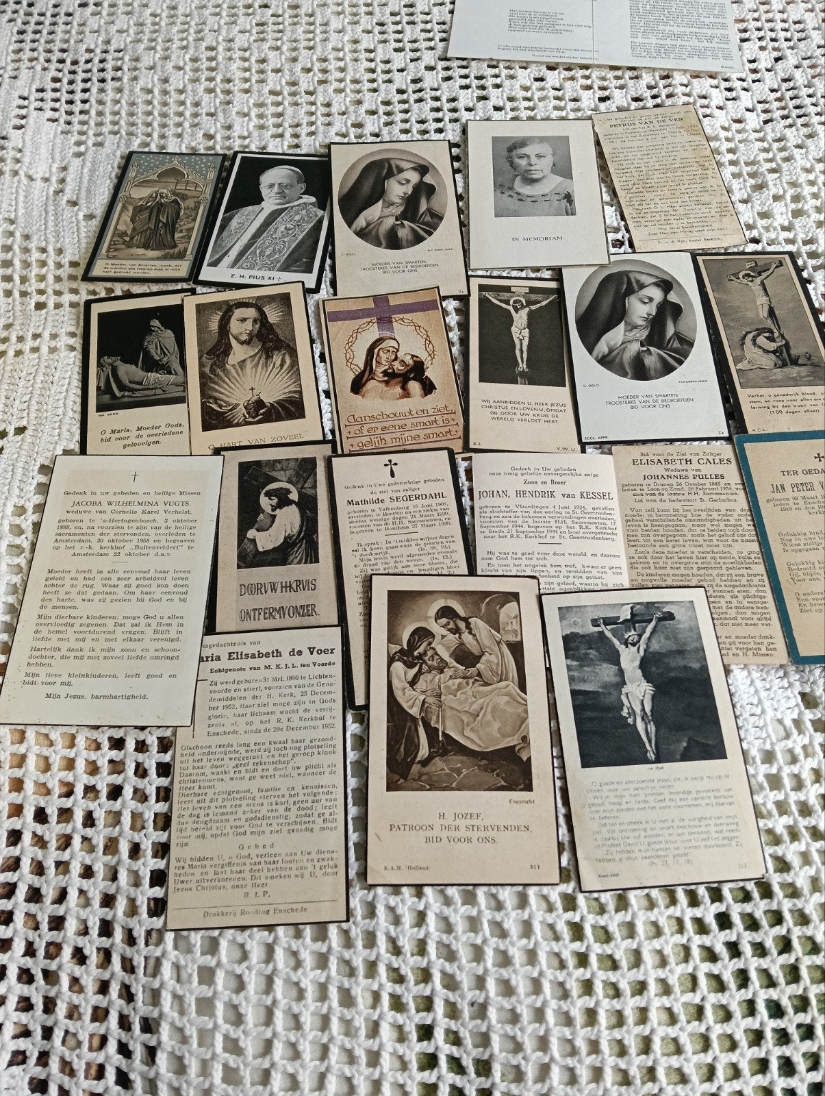 Collectie bidprentjes en in memoriam kaarten, Antiek en Kunst, Ophalen of Verzenden