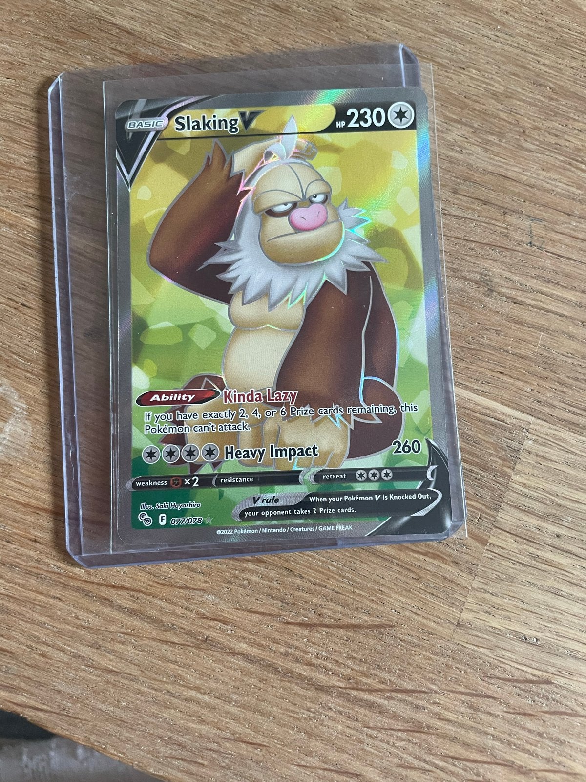 Slaking V 077/078 Full Art, Hobby en Vrije tijd, Ophalen of Verzenden, Nieuw, Losse kaart, Foil