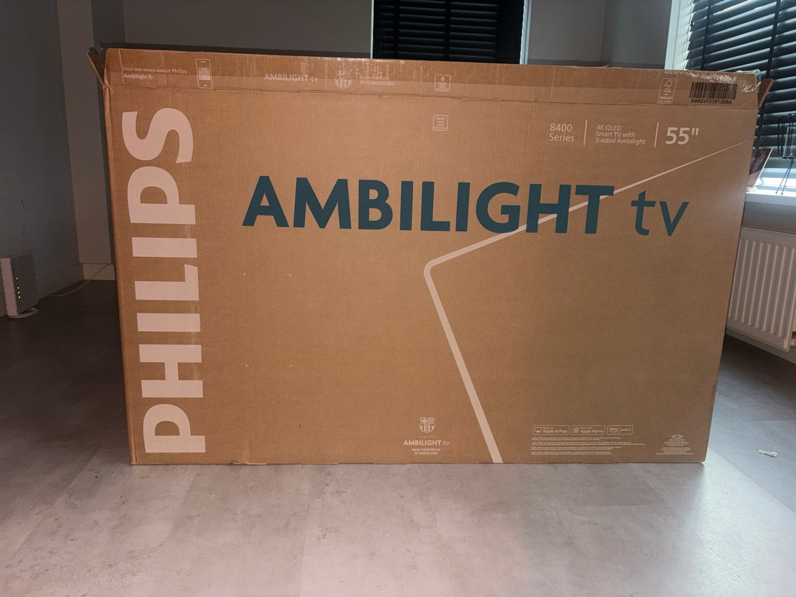 Philips Ambilight 55" 4K QLED Smart TV (Nieuw), Philips, Nieuw, Ophalen of Verzenden, 100 cm of meer