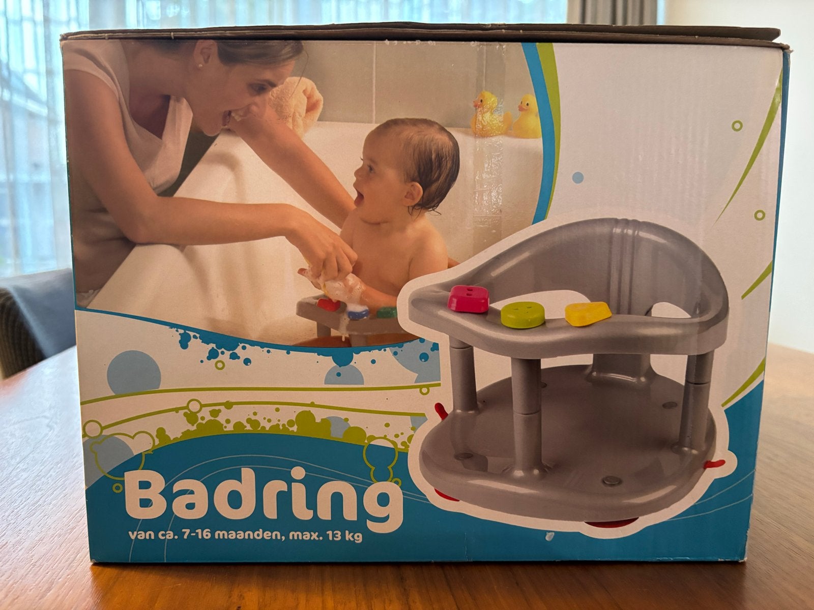 Badring voor baby's - Veilig en comfortabel badplezier, Kinderen en Baby's, Zo goed als nieuw, Badzitje of Badring, Standaard