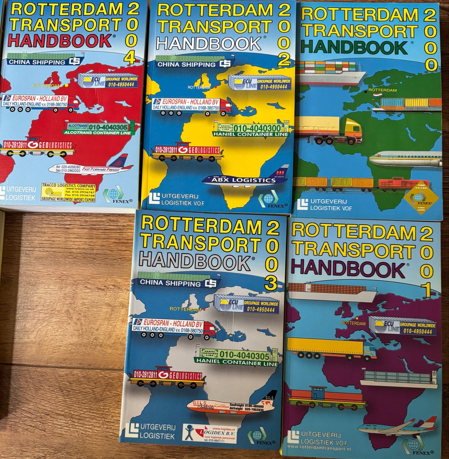 Rotterdam Transport Handboeken & Directories 2000-2015GRATIS, Ophalen, Zo goed als nieuw, Overige vervoermiddelen