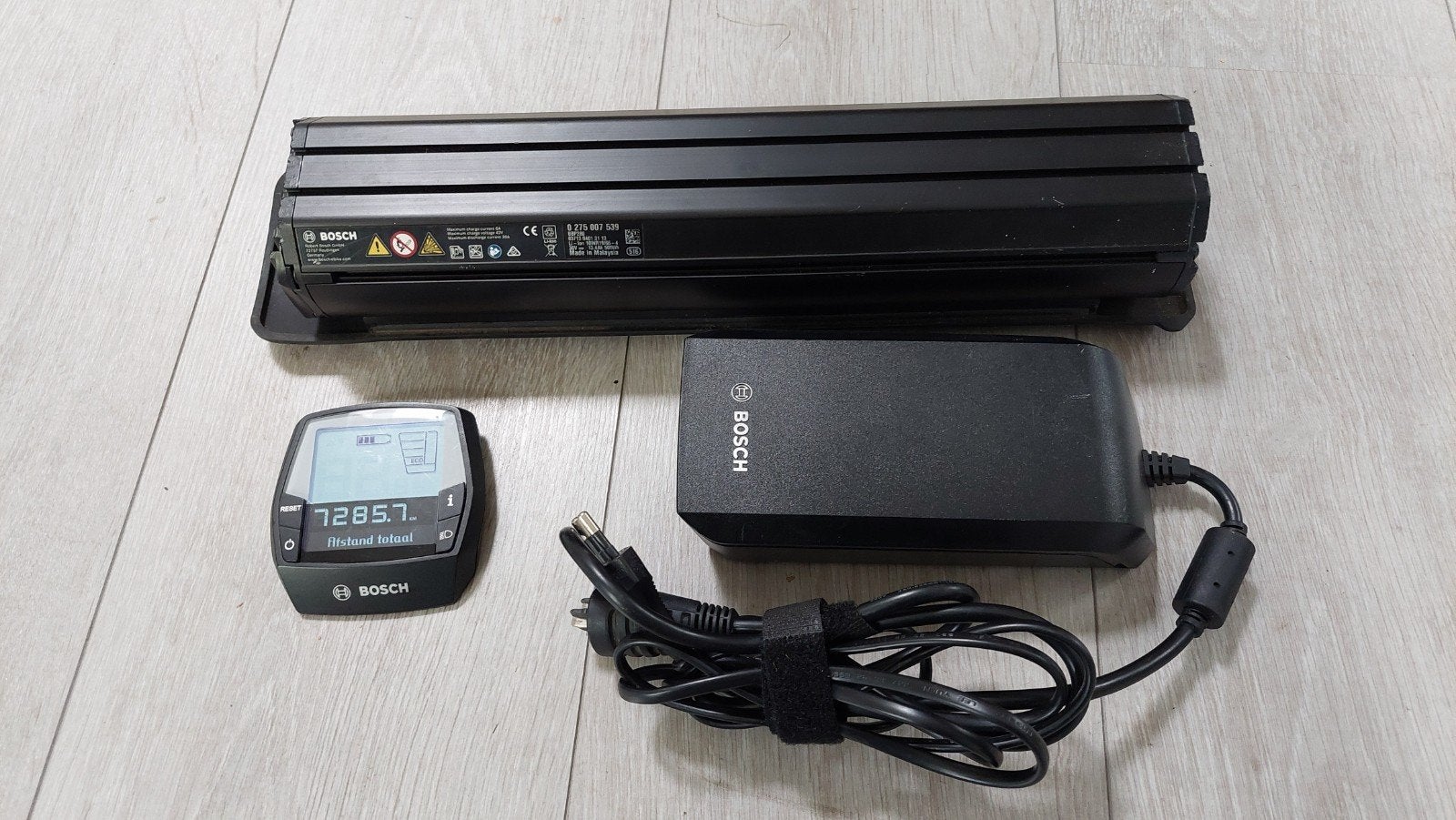 Bosch E-bike Accu, Lader en Display Set, Ophalen, Gebruikt