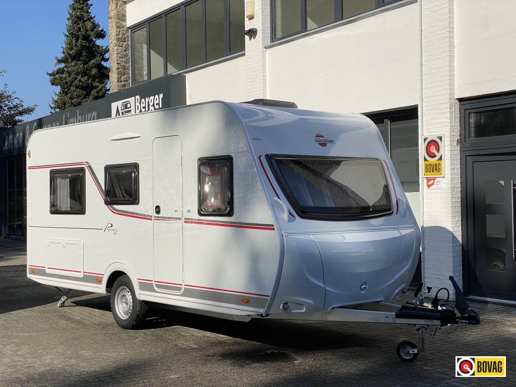 Bürstner Premio Life 480 TL ,Mover, Dorema voortent, Caravans en Kamperen, Caravans, Standaardzit, Particulier, Bürstner, Schokbreker