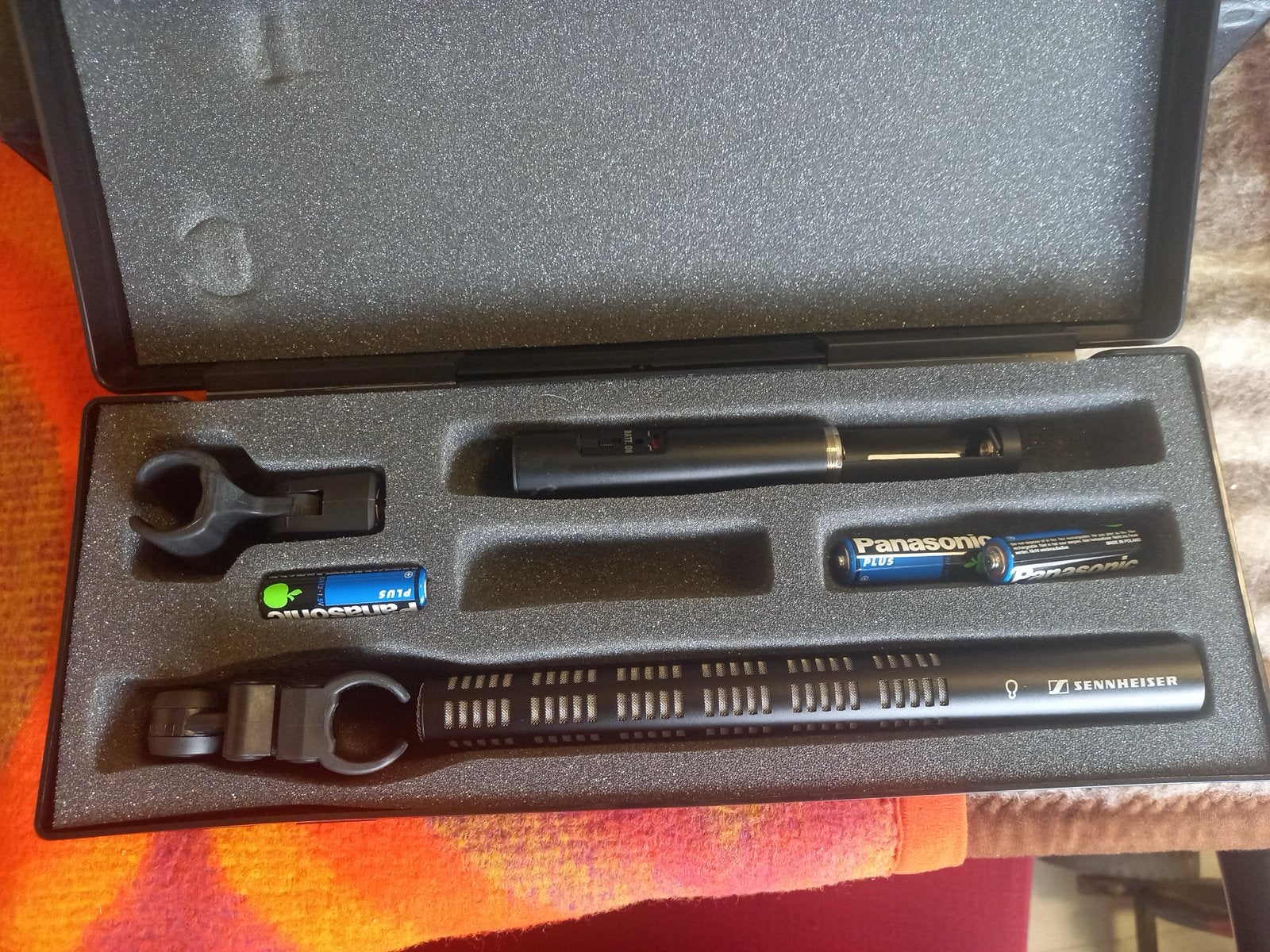 Sennheiser ME-66 shotgun microfoon met K6 voeding (rek 3), Ophalen of Verzenden, Gebruikt, Instrumentmicrofoon