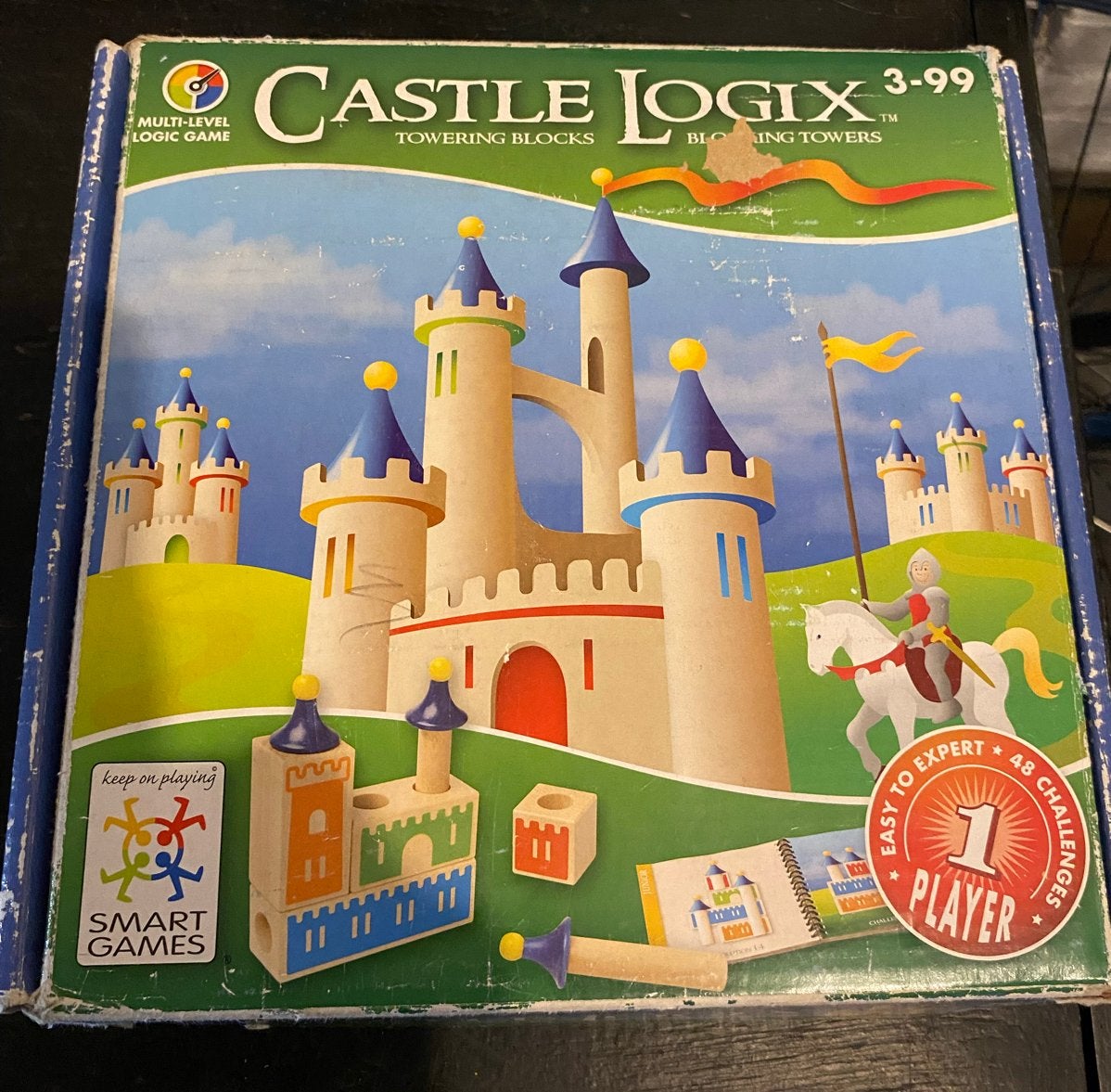 Smartgame Castle Logix - Houten Puzzel Kasteel vanaf 3 jaar, Kinderen en Baby's, Speelgoed | Educatief en Creatief, Ophalen of Verzenden