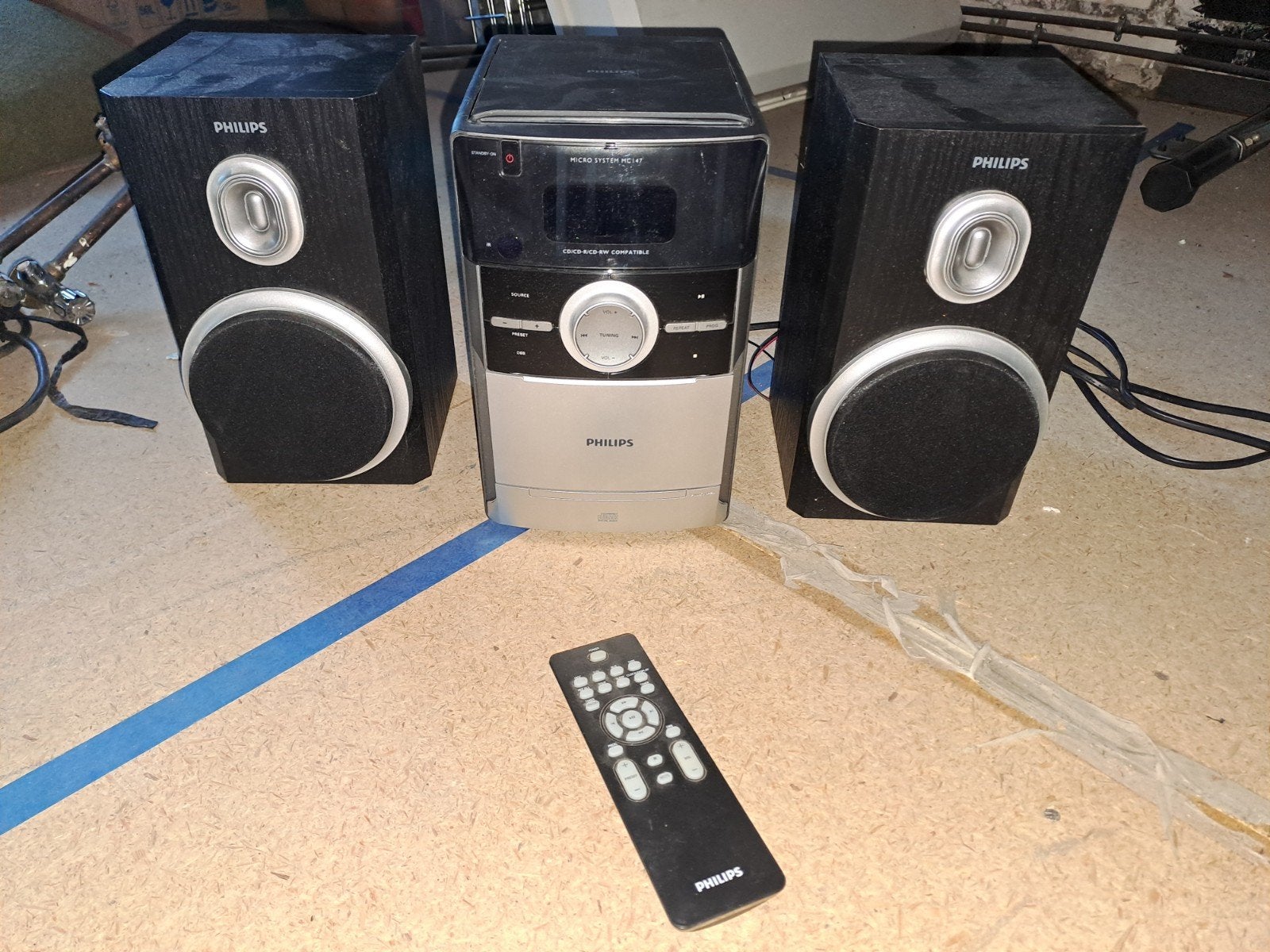 Philips Microset met CD-speler en speakers, Philips, Gebruikt, Ophalen of Verzenden, Microset