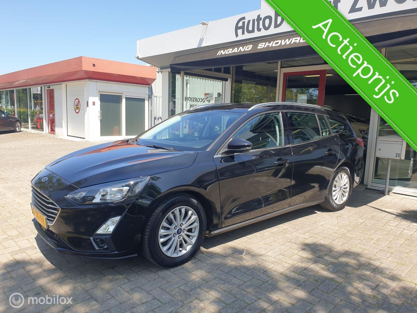 FORD FOCUS WAGON 1.0 ECOBOOST TITANIUM AUTOMAAT|2020|BOM VOL, Gebruikt, Zwart, Origineel Nederlands, 3 cilinders