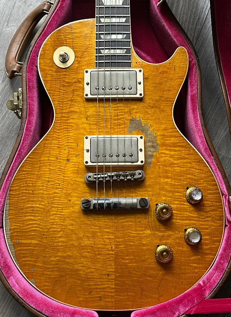 Gibson LP Standard 1959 Greeny Kirk Hammett Aged Murphy Lab, Ophalen of Verzenden, Gebruikt, Solid body, Gibson