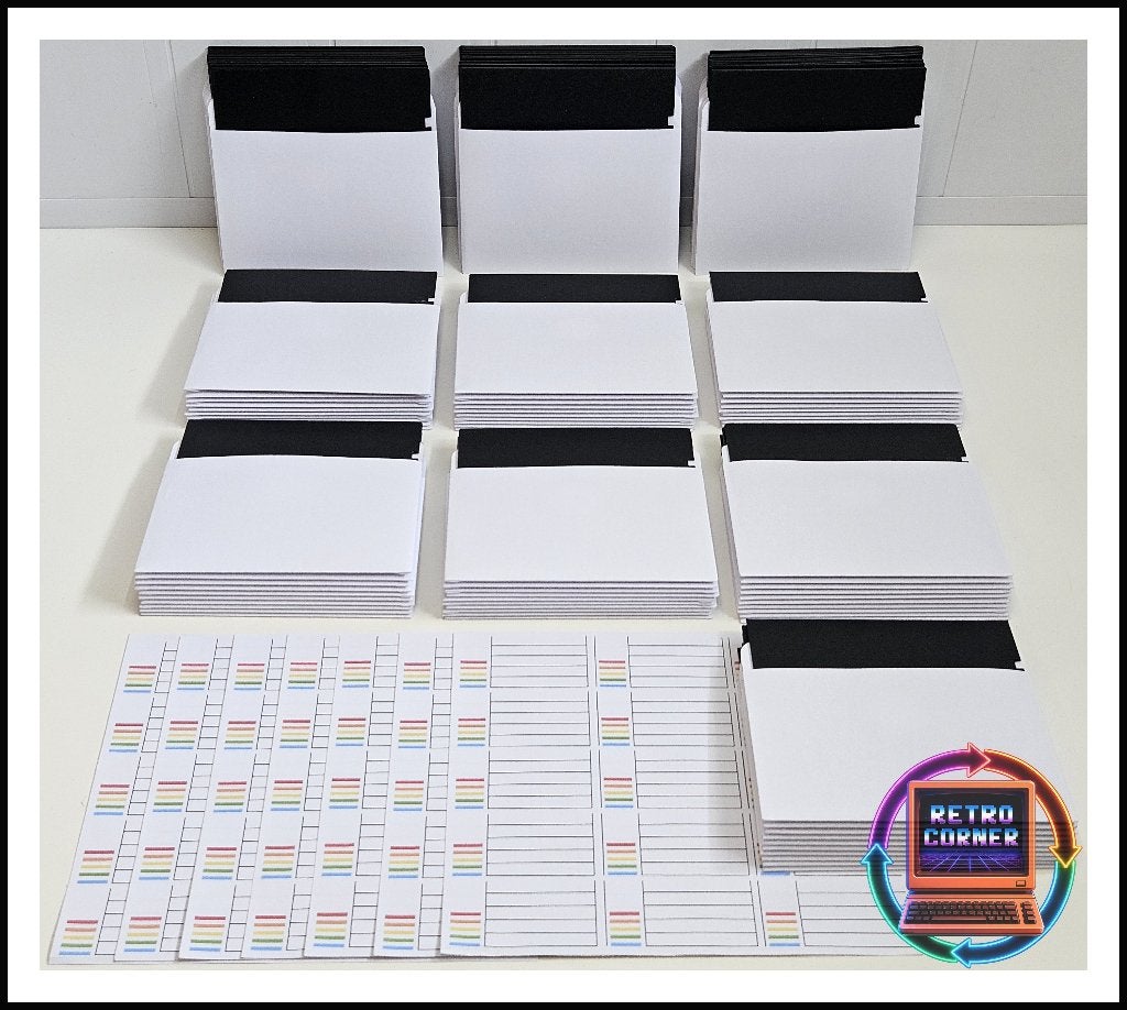 100x 5.25" Floppy Disks Blanco + Gratis Box & Labels C64 etc, Computers en Software, Vintage Computers, Verzenden, Commodore C 64