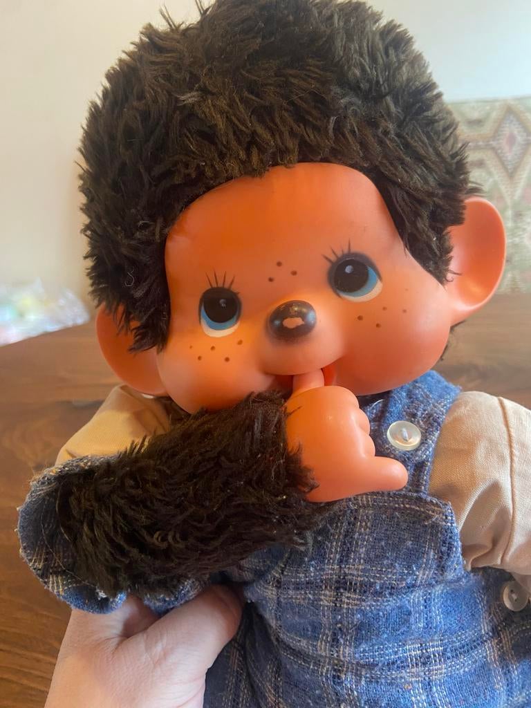 Vintage Monchichi aap groot, Kinderen en Baby's, Speelgoed | Knuffels en Pluche, Ophalen of Verzenden, Gebruikt