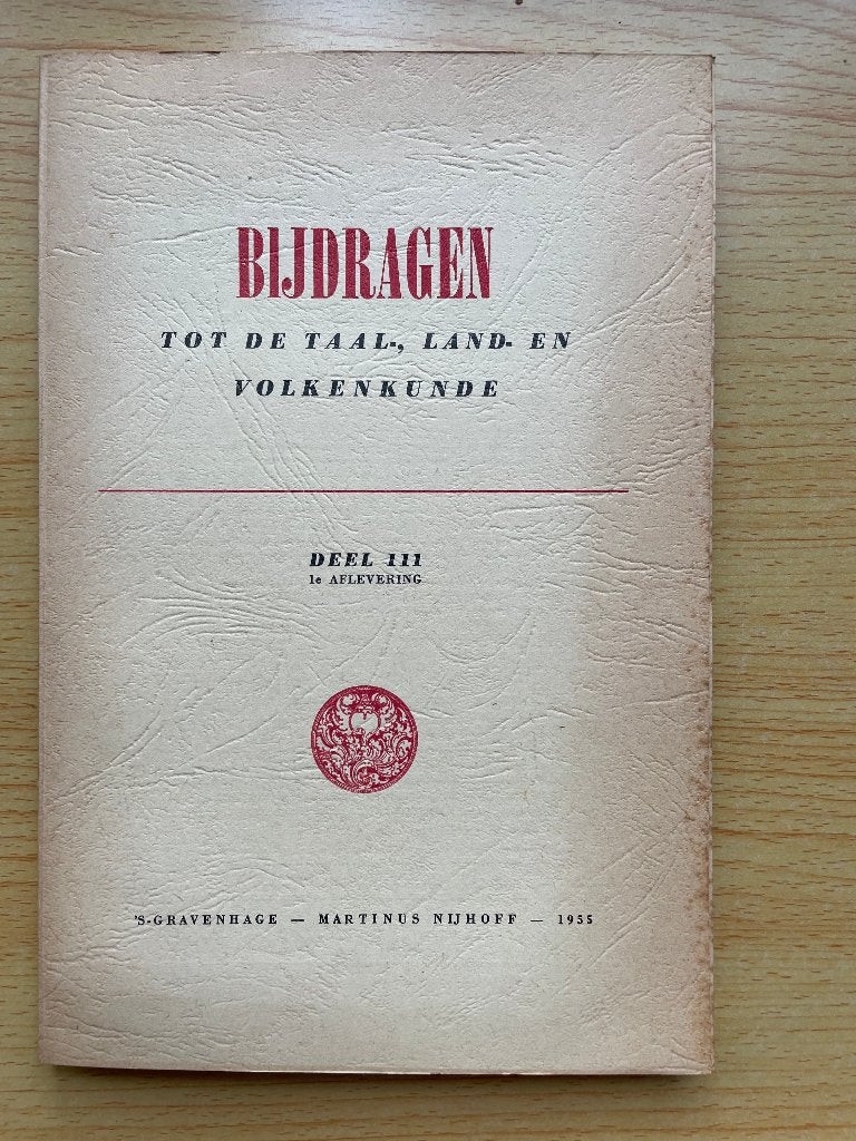 Bijdragen tot de Taal-, Land- en Volkenkunde 111, Ophalen of Verzenden, Gelezen, Diverse auteurs
