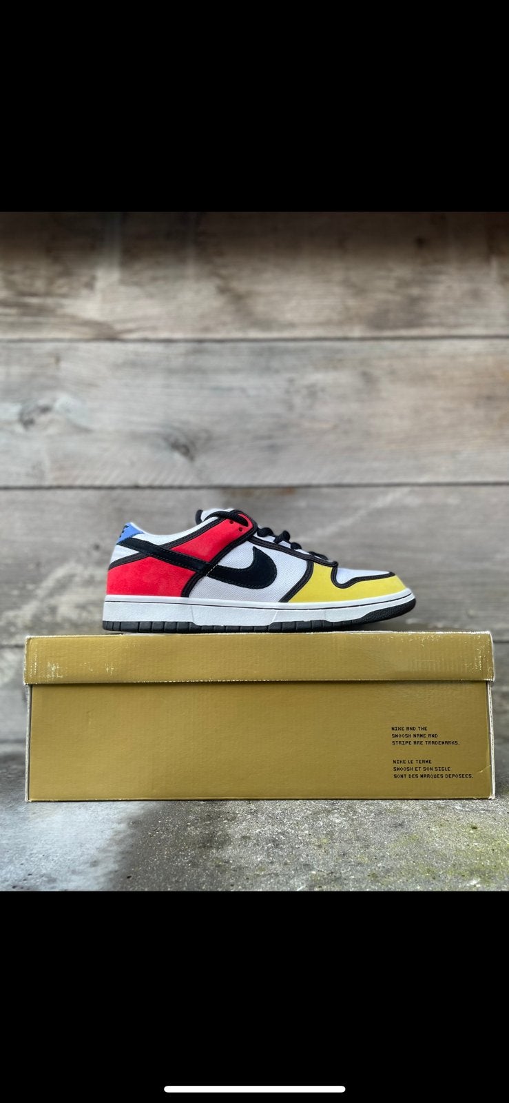 Nike SB Piet Mondrian 43, Overige kleuren, Ophalen of Verzenden, Sneakers of Gympen, Zo goed als nieuw