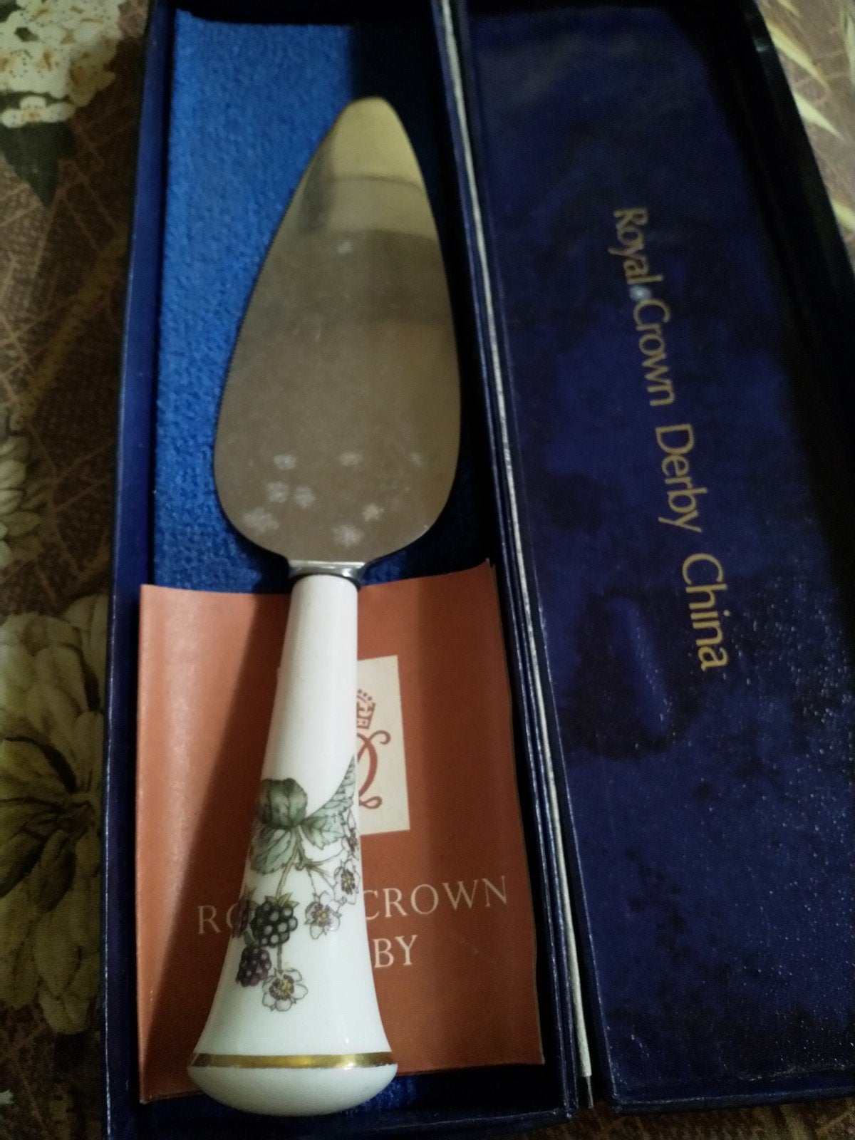Royal Crown Derby Porseleinen Taartschep - Engels Porselein, Ophalen of Verzenden