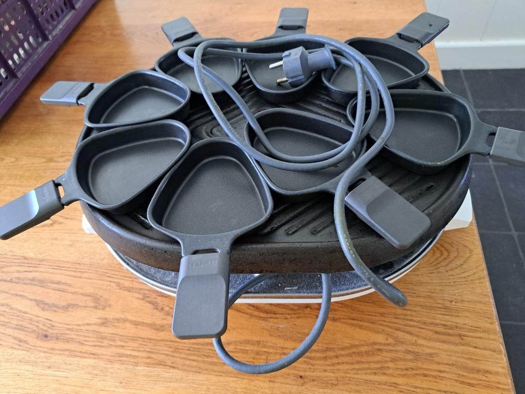 Gourmetstel 8 persoons, Tefal, Ophalen, Zo goed als nieuw, 4 t/m 7 personen