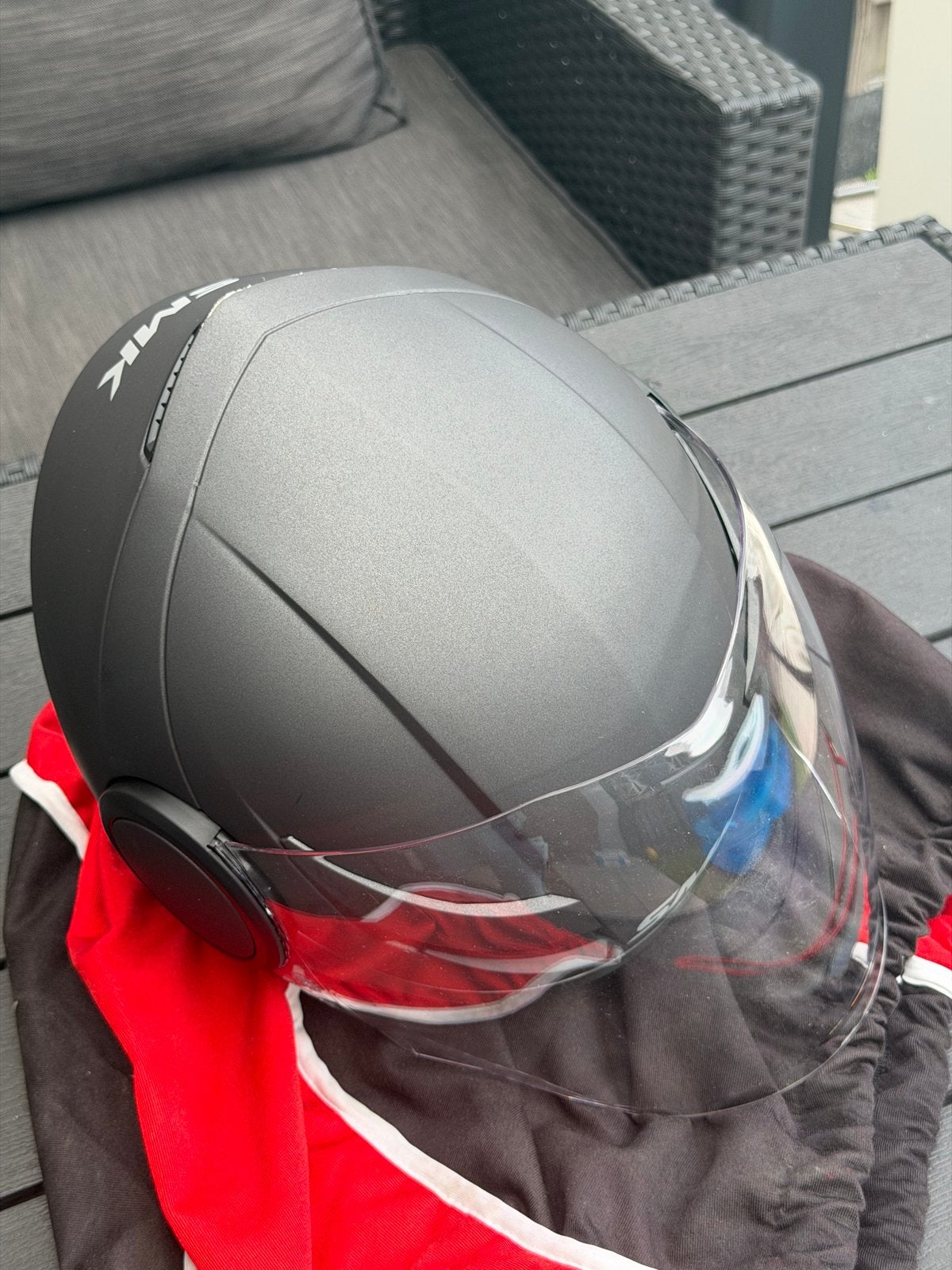 SMK Jethelm Mat Zwart Maat S, Motoren, Kleding | Motorhelmen, Heren, Jethelm, S, Tweedehands
