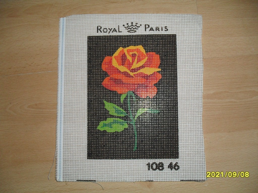 NIEUW Voorbedrukt stramien Roos 10846 Royal Paris. Ook DMC, Ophalen of Verzenden, Nieuw, Handborduren, Onderdeel of Toebehoren