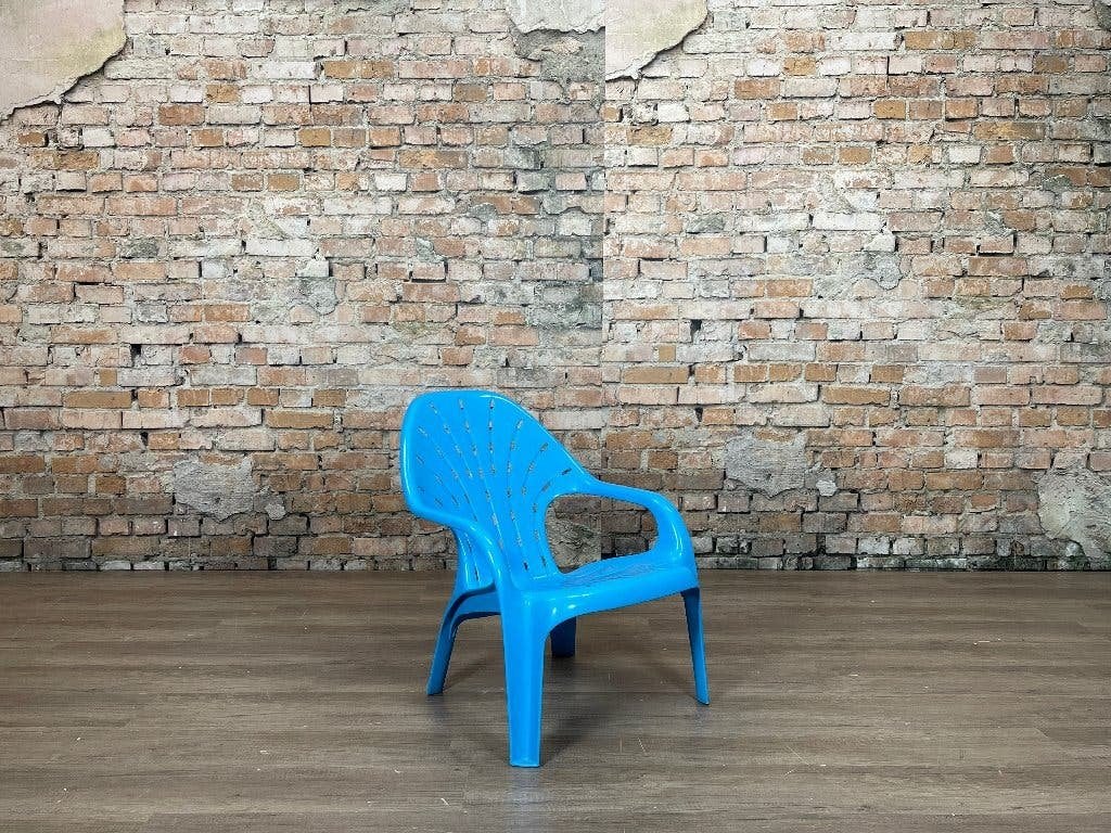 Stamp Fauteuil 300 – Blauw kunststof | Henry Massonnet