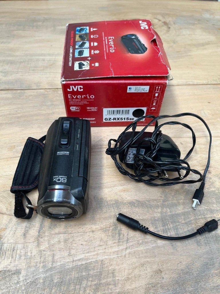 Z.g.a.n. JVC Everio GZ-RX515BE Waterdichte Camcorder, Full HD, JVC, 20x of meer, Ophalen of Verzenden