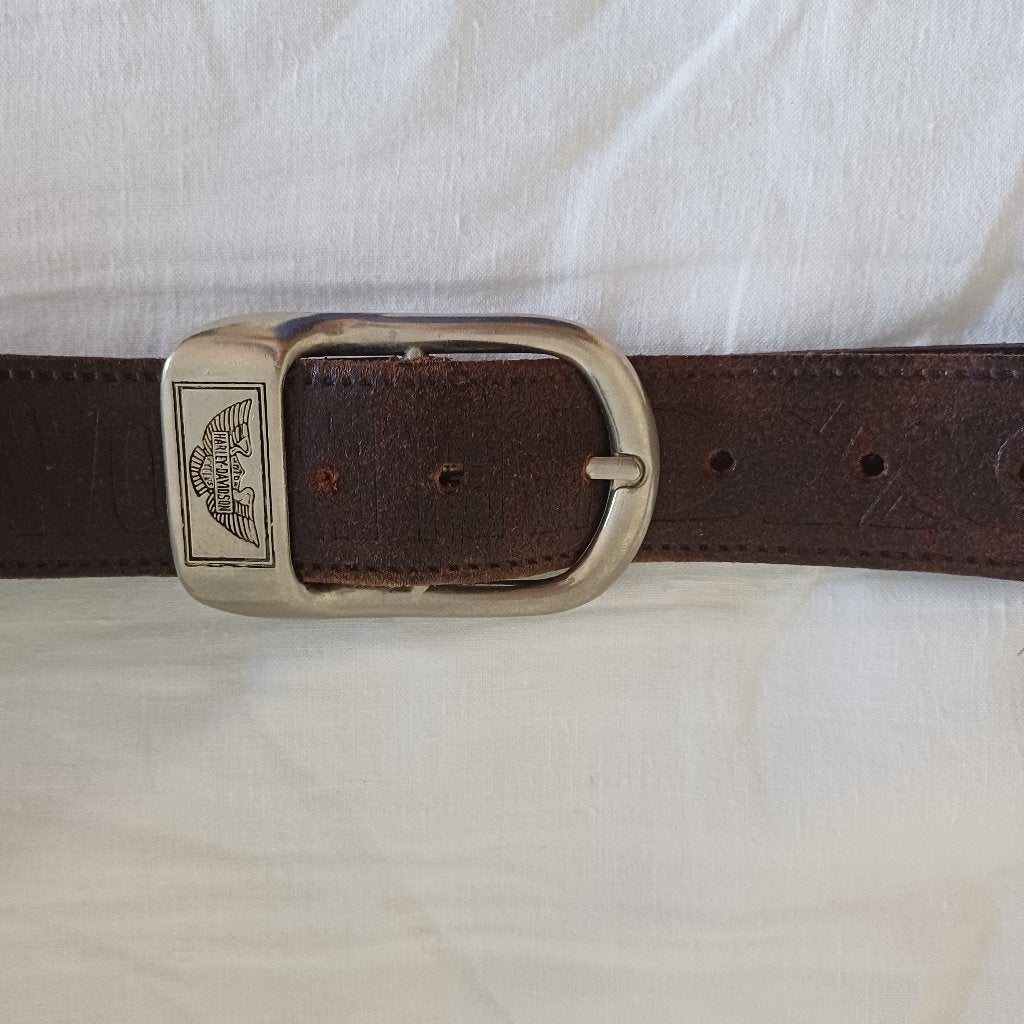 Harley Davidson riem, Bruin, Riem of Ceintuur, Gedragen, Harley-Davidson