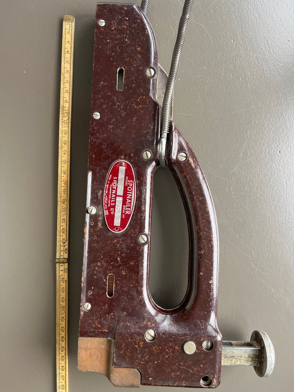 Vintage Spotnailer A.M. 167 nietmachine - Zeldzaam gereedsch, Ophalen