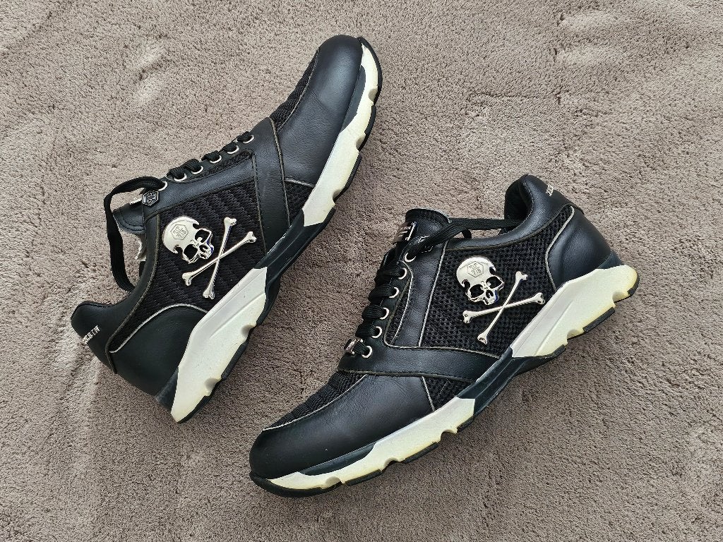 Philipp Plein Gympen met Skull maat 42, Verzenden, Zwart, Sneakers of Gympen, Gedragen