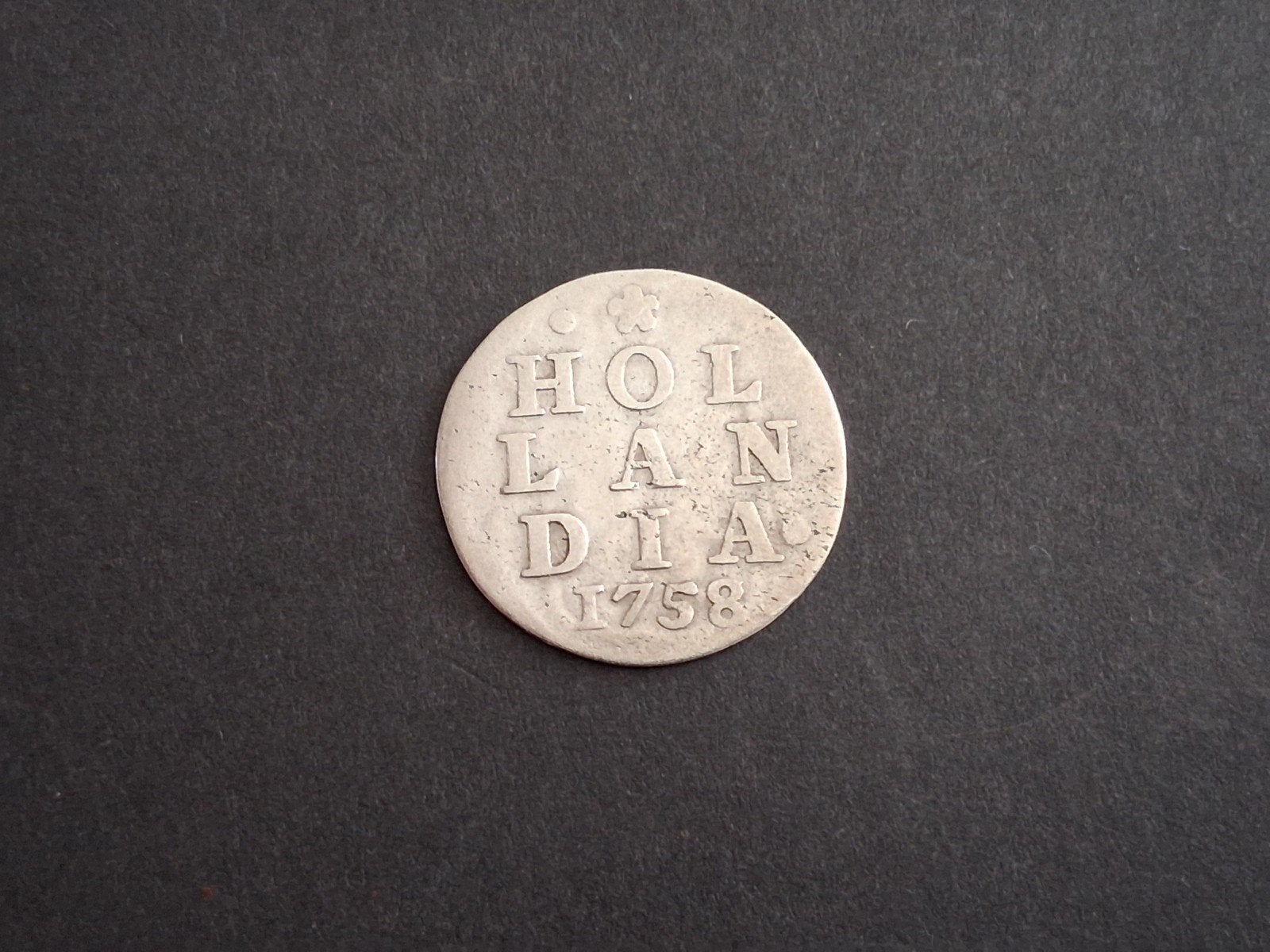 Zilveren 2 stuiver munt 1758, Verzenden, Vóór koninkrijk, Losse munt, Zilver