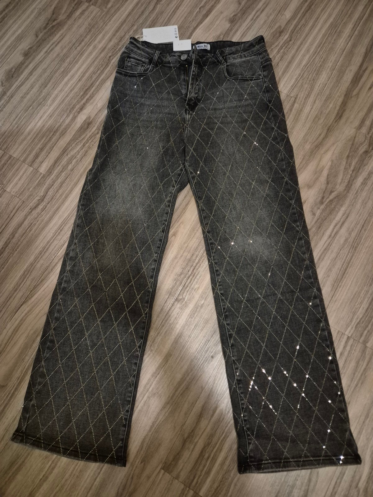 Prachtige bling broeken  Merk Karostar en Miss RJ XXL, Kleding | Dames, Blauw, Ophalen of Verzenden, Zo goed als nieuw, W33 - W36 (confectie 42/44)