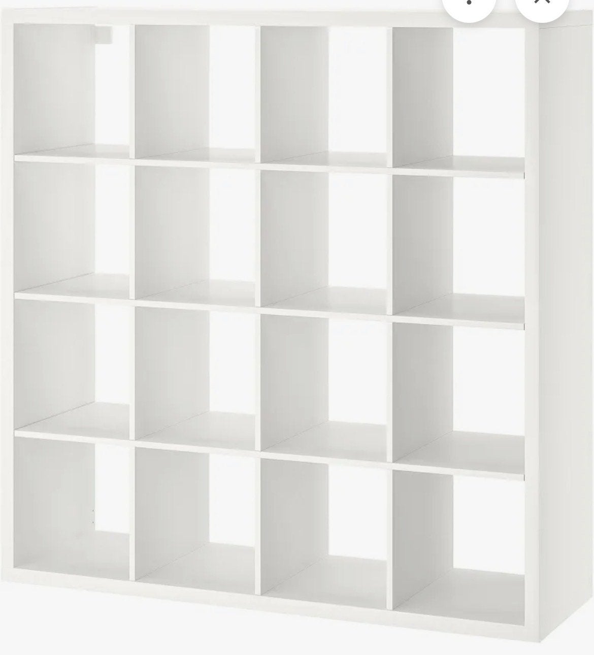 IKEA KALLAX open kast wit 16 vakken, Huis en Inrichting, Kasten | Boekenkasten, Ophalen, 100 tot 150 cm, Zo goed als nieuw, 25 tot 50 cm