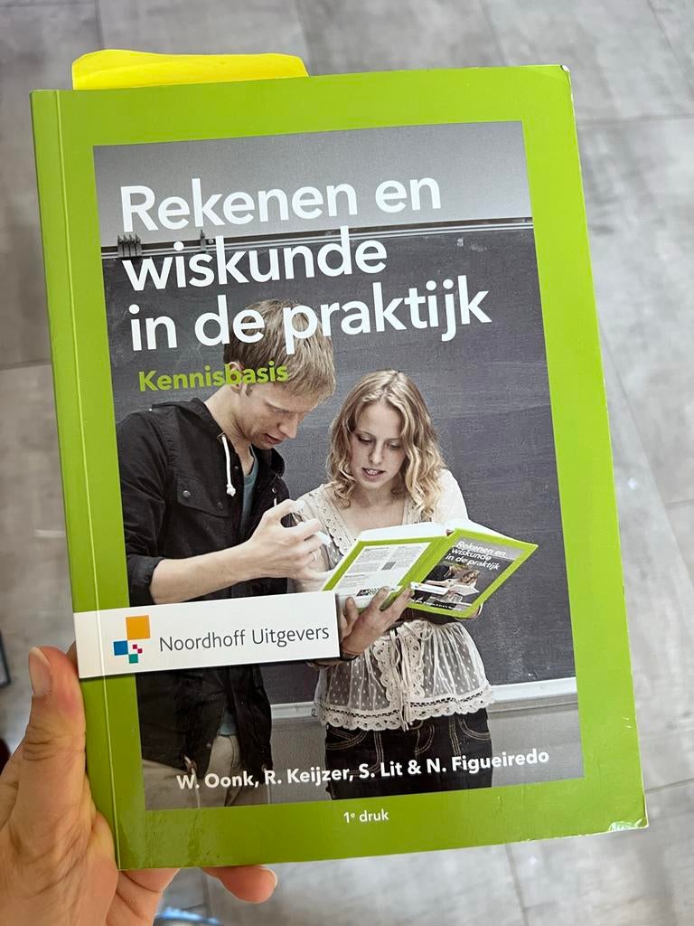 Rekenen en wiskunde in de praktijk - Kennisbasis, Ophalen of Verzenden, Beta, Zo goed als nieuw, HBO