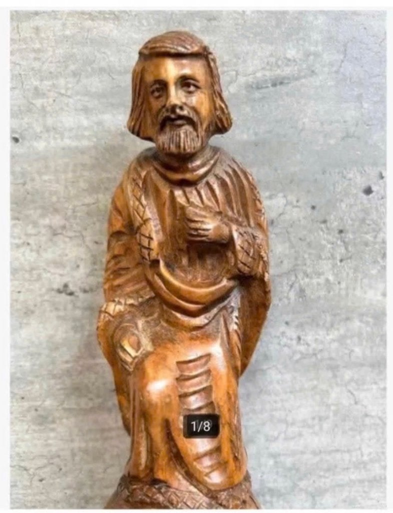 Olijf hout beeld St. Joseph, 17 cm, Ophalen of Verzenden