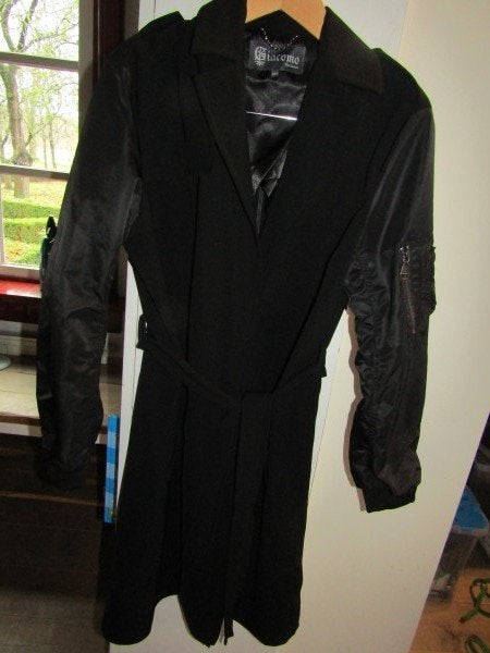 F1819A Giacomo mt XXL jas zwart tussenjas epauletten, Verzenden, Zwart, Maat 46/48 (XL) of groter, Zo goed als nieuw