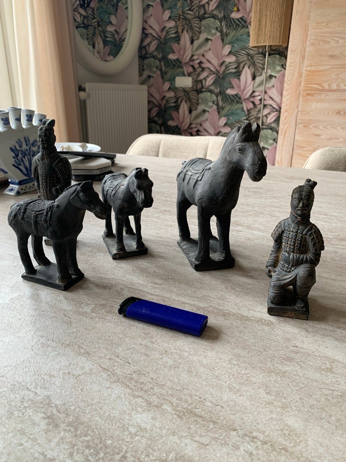 Terracotta Leger Chinese  Beeldjes - Set van 5, Ophalen of Verzenden, Gebruikt, Overige typen