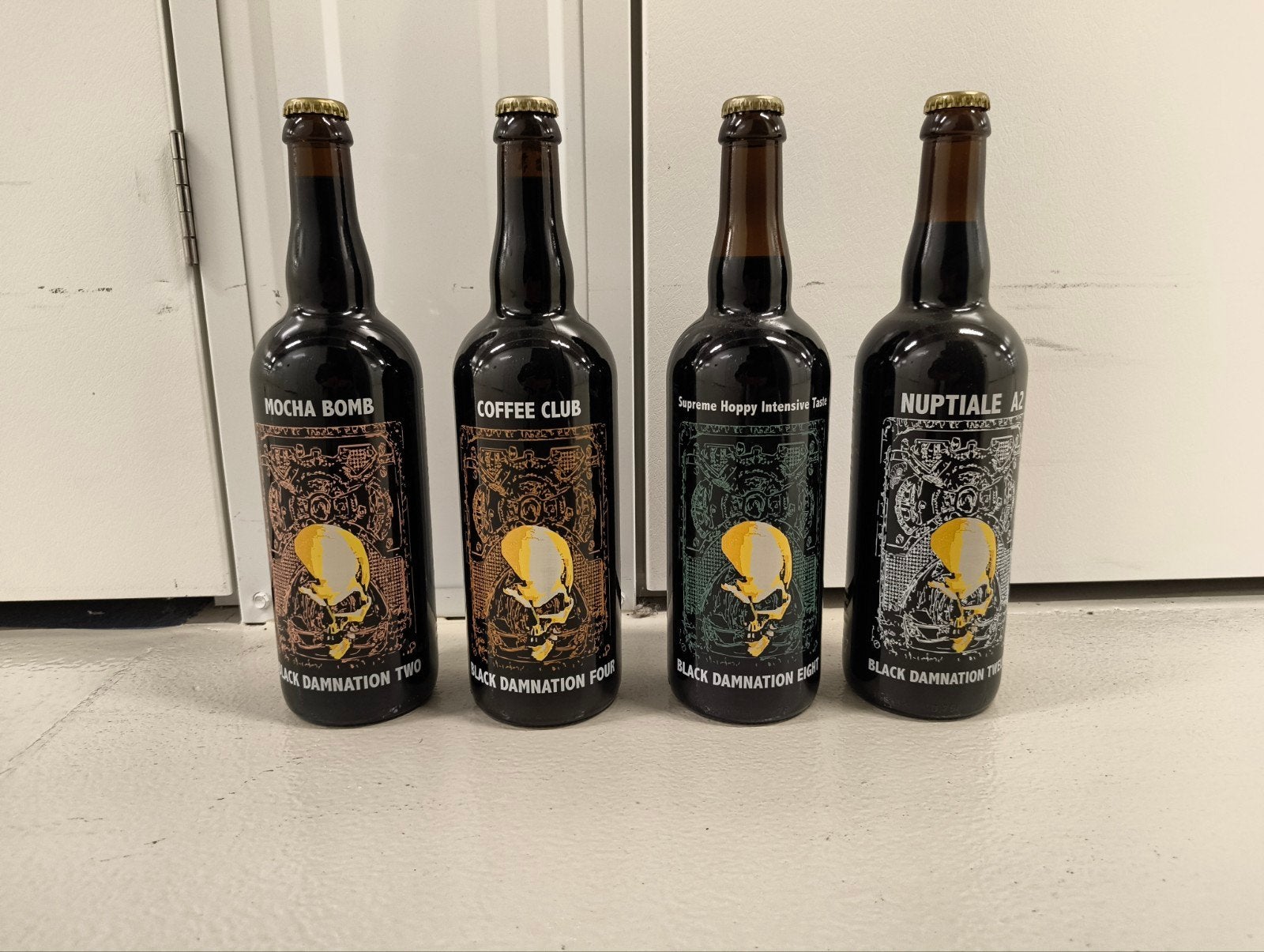 De Struise Brouwers – Black Damnation 2012 – 4 edities, Ophalen of Verzenden, Nieuw, Flesje(s), Overige merken